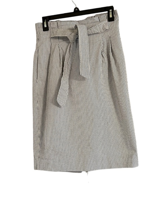 Ann Taylor Factory Dresses & Skirts - Ann Taylor Factory Pinstripe Blue and White Tie Belt Size 2 Midi Skirt